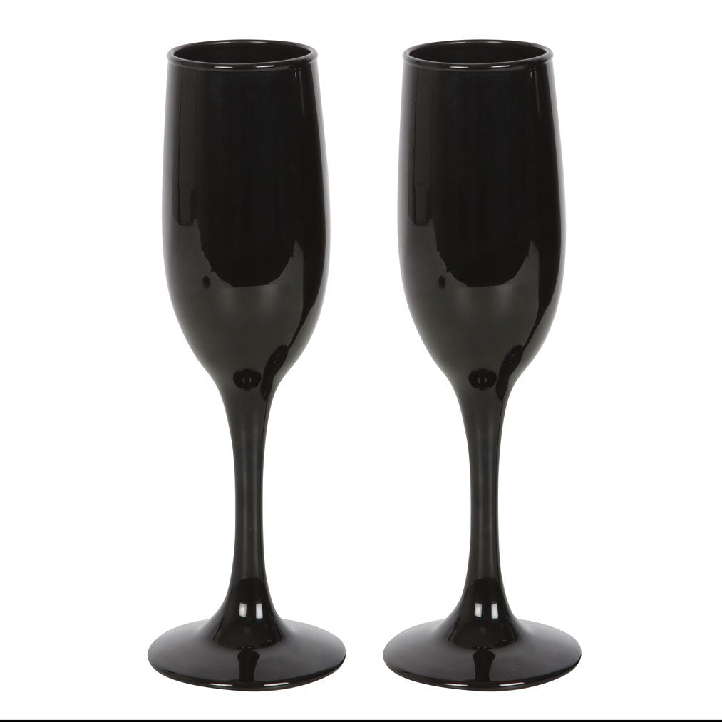 Gothic Gifts 'Til Death Do Us Party Champagne Flute Set - Kate's Clothing