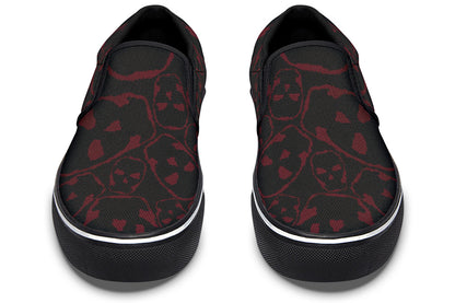 ANTIBrand Gothic Attitude The Tumbling Blood Skulls Slip-On Shoes