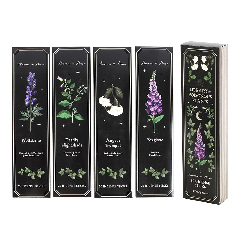 Gothic Gifts Four Packs of Incense Sticks with Poisonous Plants