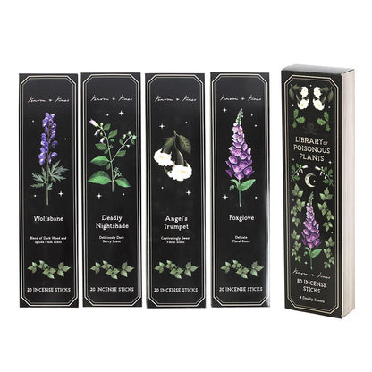 Gothic Gifts Four Packs of Incense Sticks with Poisonous Plants