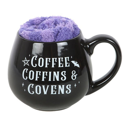 Gothic Gifts Coffee, Coffins & Covens Mug and Socks Set