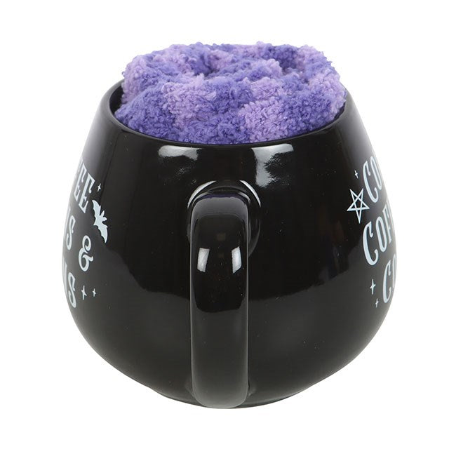 Gothic Gifts Coffee, Coffins & Covens Mug and Socks Set