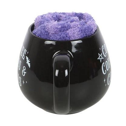 Gothic Gifts Coffee, Coffins & Covens Mug and Socks Set