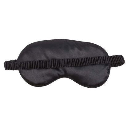 Gothic Gifts Dead Tired Satin Sleep Mask view of the back on a white background - Kate's Clothing