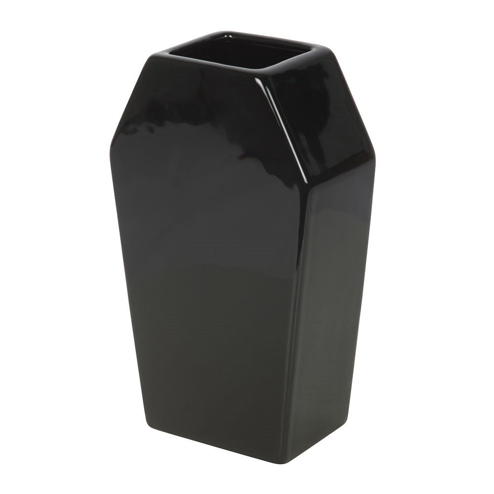 Gothic Gifts Black Coffin Flower Vase