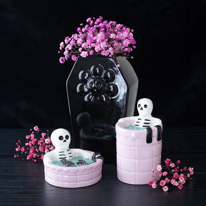 Gothic Gifts Black Coffin Flower Vase