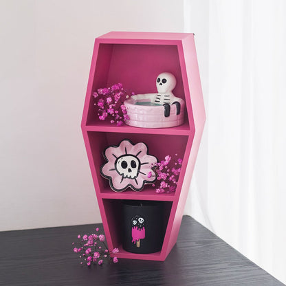 Gothic Gifts Hot Pink Coffin Display Shelf