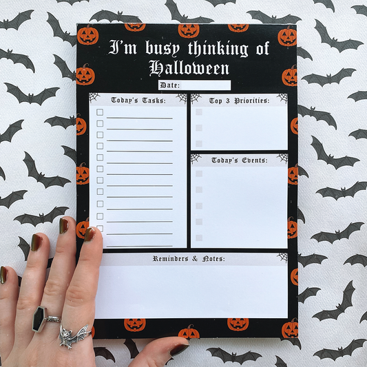 Simply Gothic Halloween Notepad - Kate's Clothing