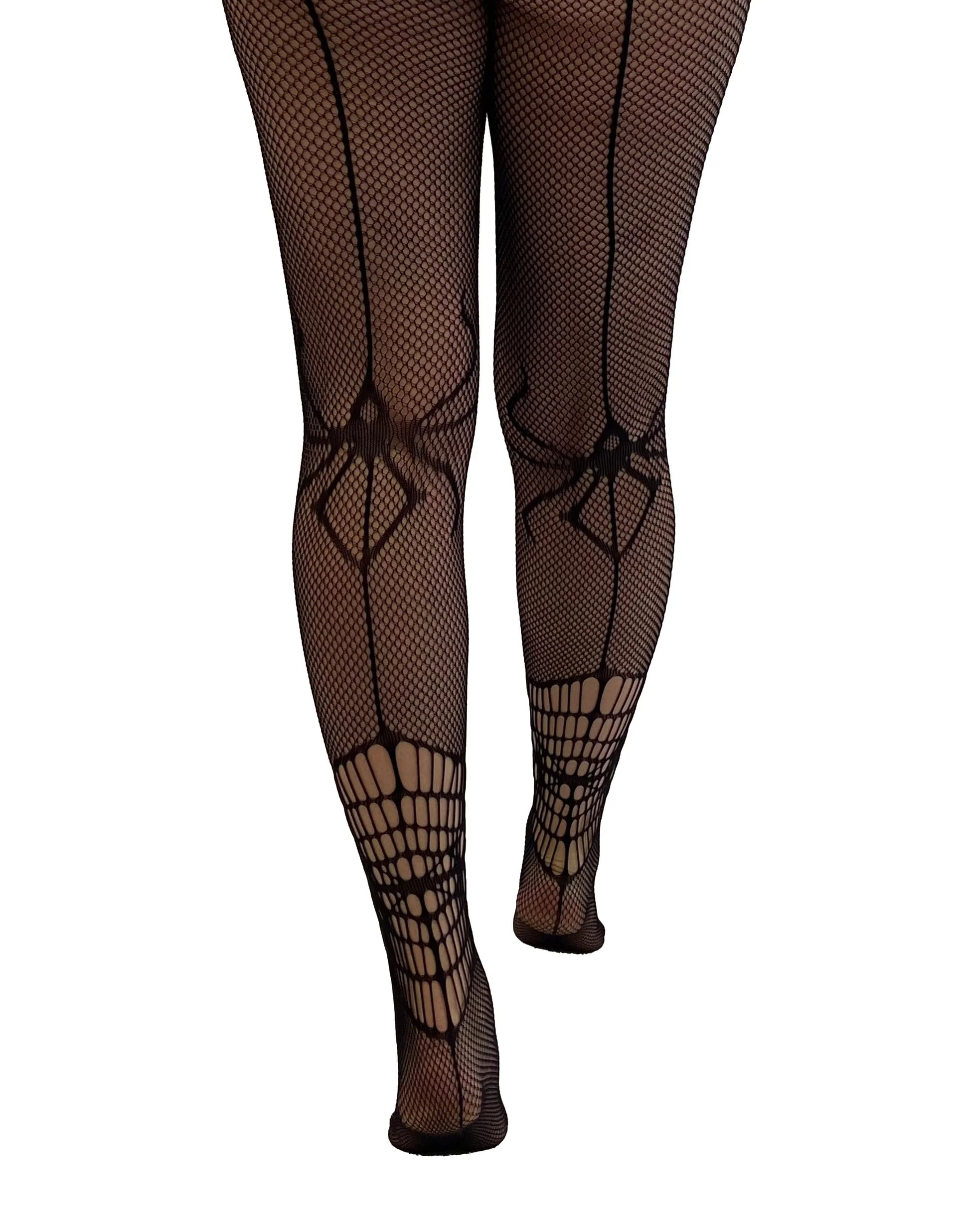 Pamela Mann Halloween Widow Net Tights - Kate's Clothing