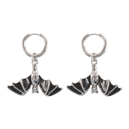 Gothic Gifts Hanging Bat Earrings - Kate's Clothing
