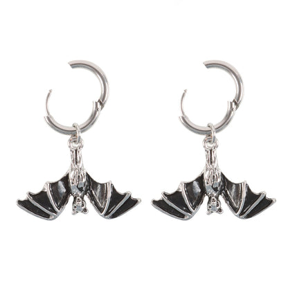 Gothic Gifts Hanging Bat Earrings - Kate's Clothing