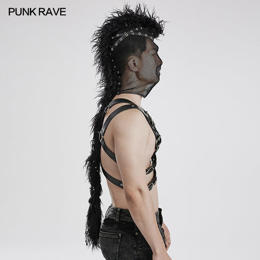 Punk Rave Unisex Harlan Mohawk Face Mask - Kate's Clothing