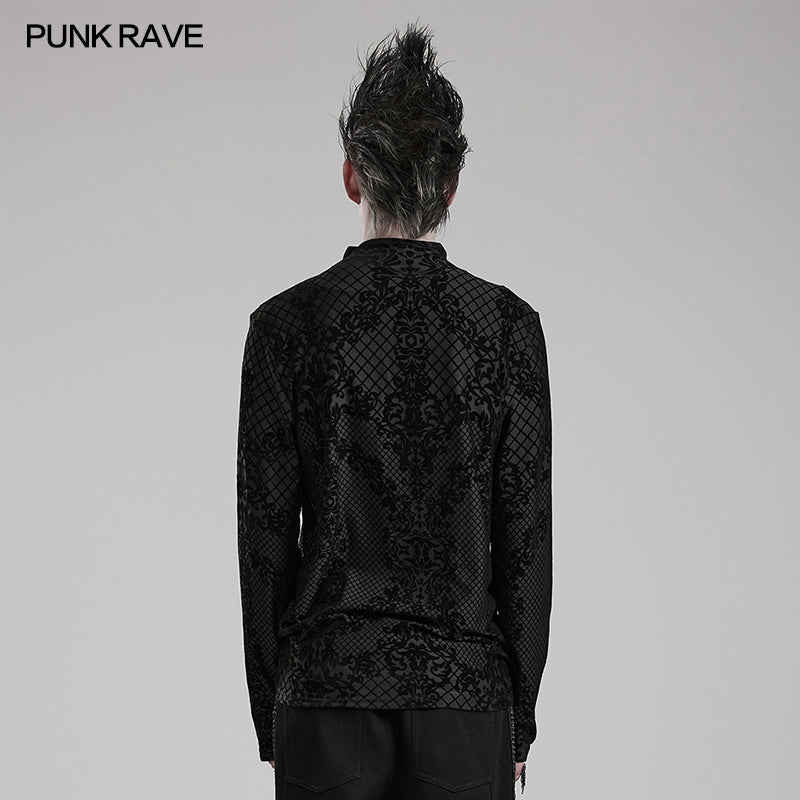 Punk Rave Men's Helios Long Sleeved Top - Kate's Clothing