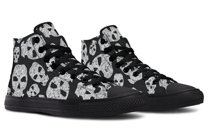 ANTIBrand – Ashes to Ashes High Tops – Skull Print