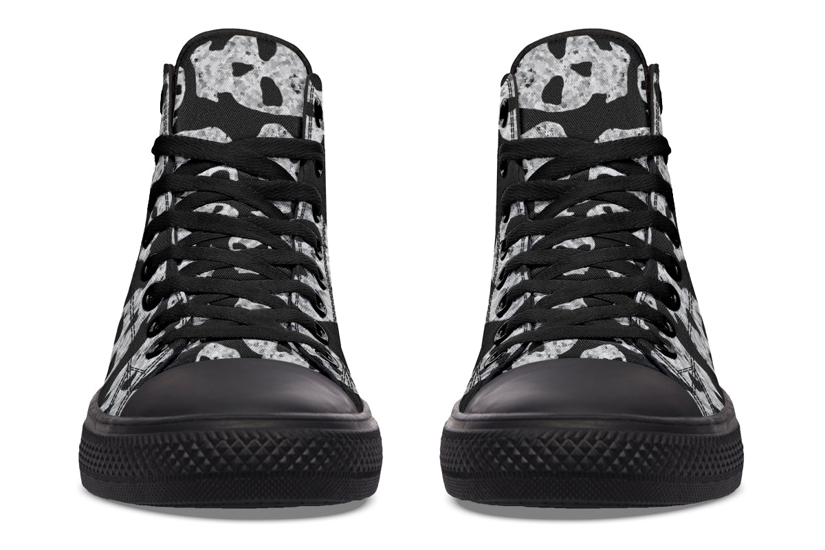 ANTIBrand – Ashes to Ashes High Tops – Skull Print