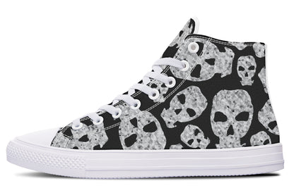 ANTIBrand – Ashes to Ashes High Tops – Skull Print