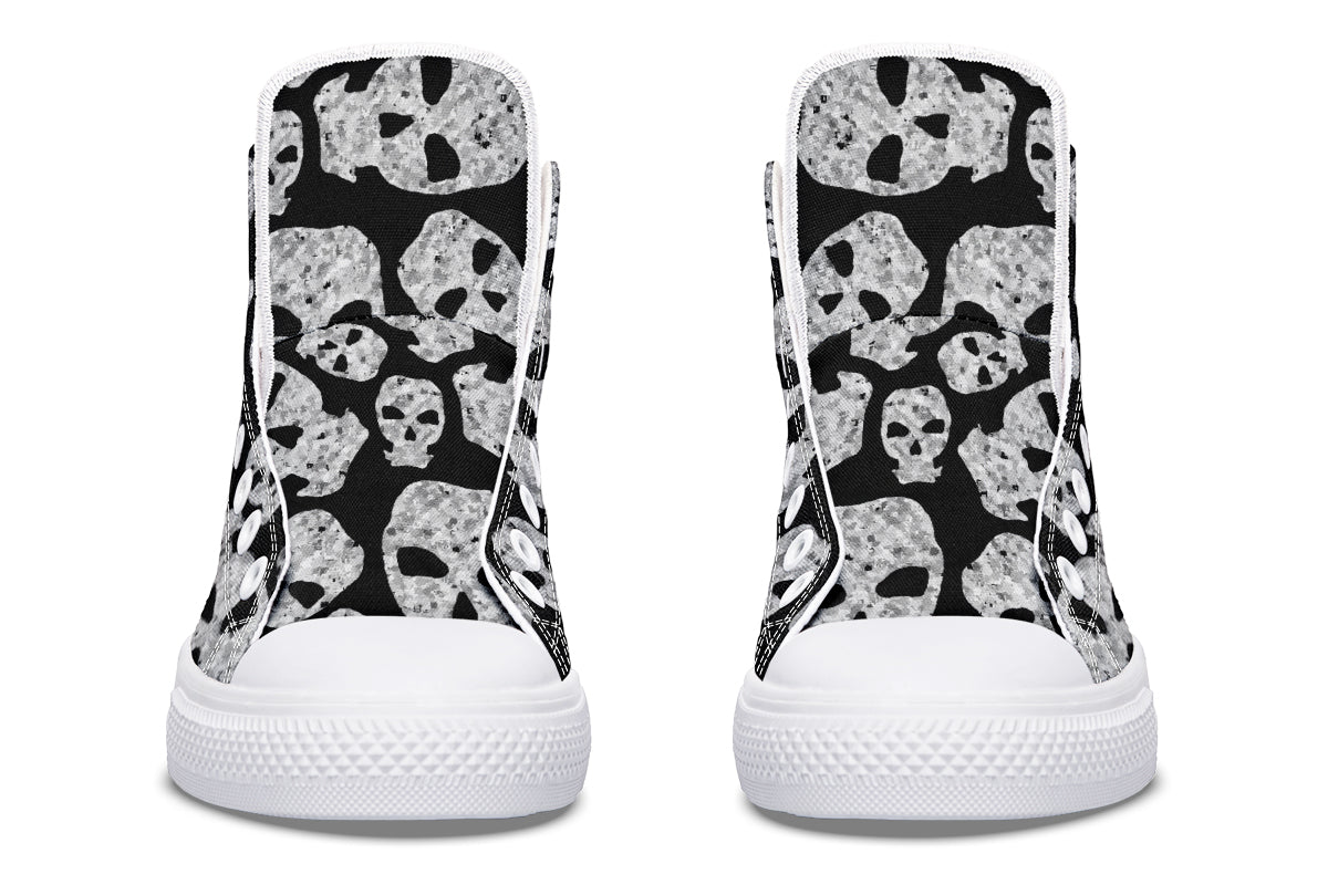 ANTIBrand – Ashes to Ashes High Tops – Skull Print