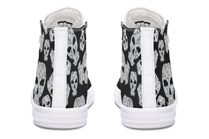 ANTIBrand – Ashes to Ashes High Tops – Skull Print