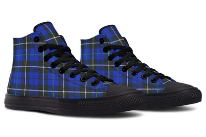 Blue Tartan High Tops – ANTIBrand