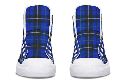 Blue Tartan High Tops – ANTIBrand