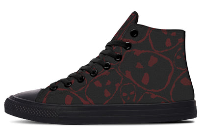 ANTIBrand – The Tumbling Blood Skulls High Tops – Black