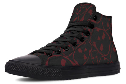 ANTIBrand – The Tumbling Blood Skulls High Tops – Black