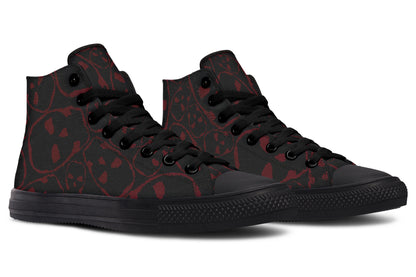 ANTIBrand – The Tumbling Blood Skulls High Tops – Black