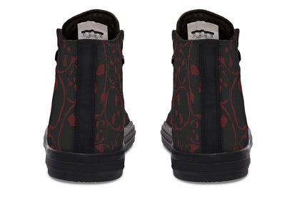 ANTIBrand – The Tumbling Blood Skulls High Tops – Black