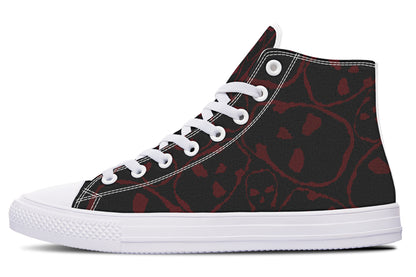 ANTIBrand – The Tumbling Blood Skulls High Tops – Black