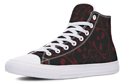 ANTIBrand – The Tumbling Blood Skulls High Tops – Black