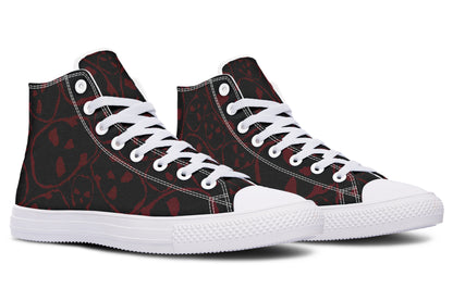 ANTIBrand – The Tumbling Blood Skulls High Tops – Black