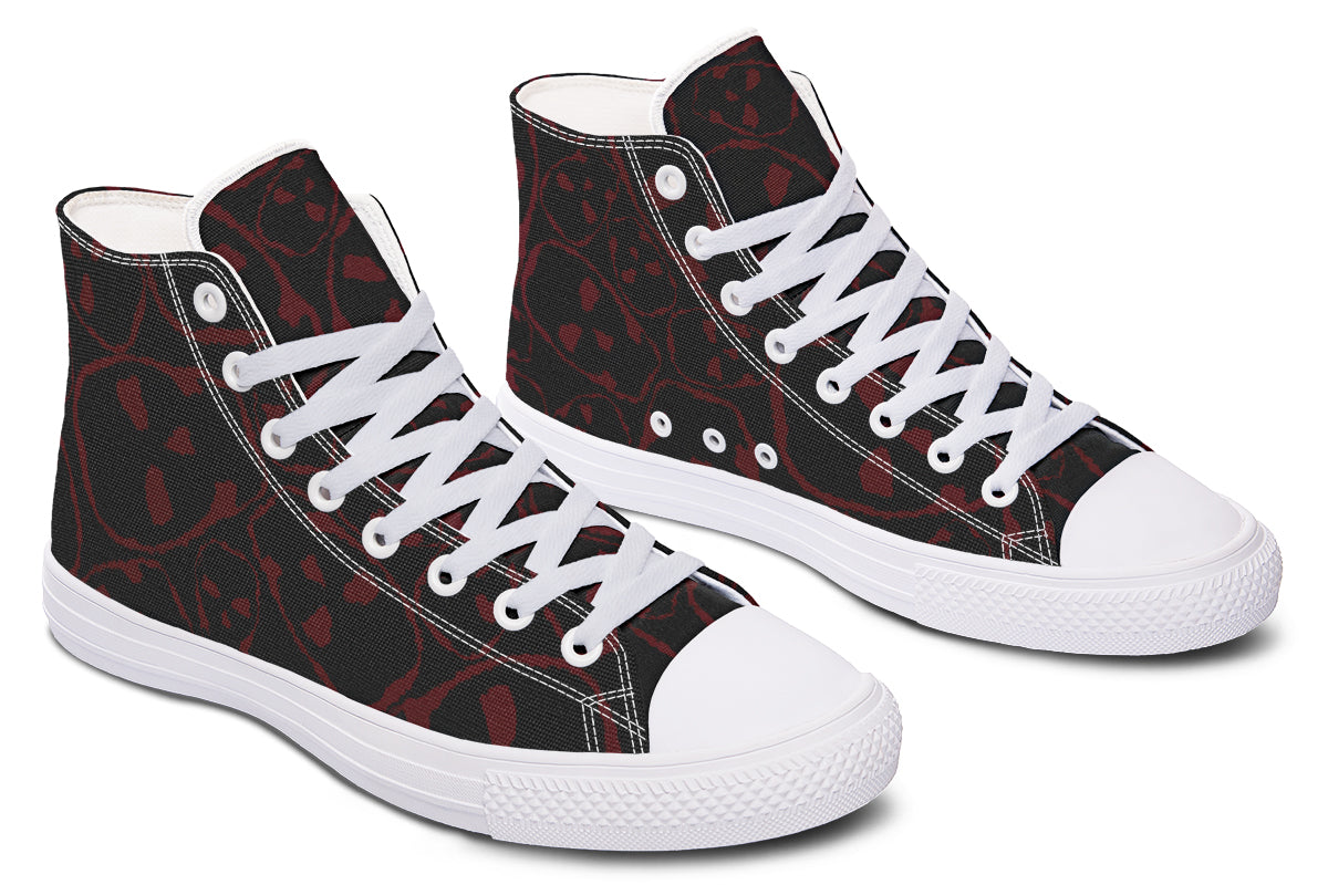 ANTIBrand – The Tumbling Blood Skulls High Tops – Black