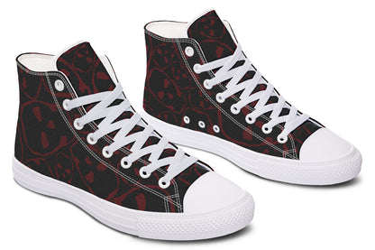 ANTIBrand – The Tumbling Blood Skulls High Tops – Black