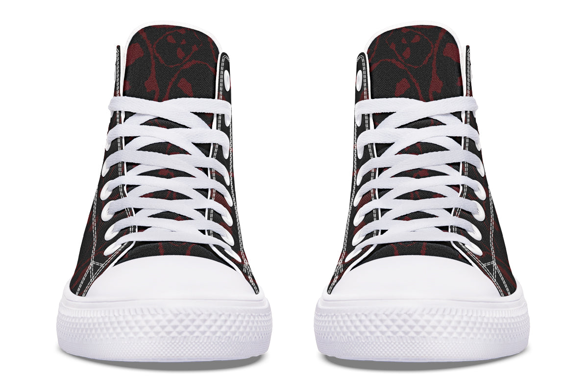 ANTIBrand – The Tumbling Blood Skulls High Tops – Black