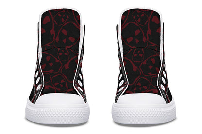 ANTIBrand – The Tumbling Blood Skulls High Tops – Black