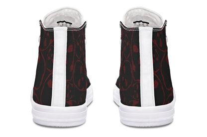 ANTIBrand – The Tumbling Blood Skulls High Tops – Black