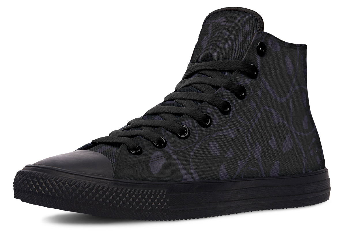 ANTIBrand – The Tumbling Skulls of Darkness High Tops – Black