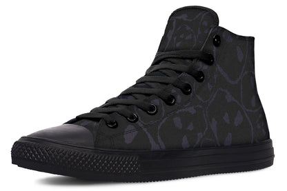 ANTIBrand – The Tumbling Skulls of Darkness High Tops – Black