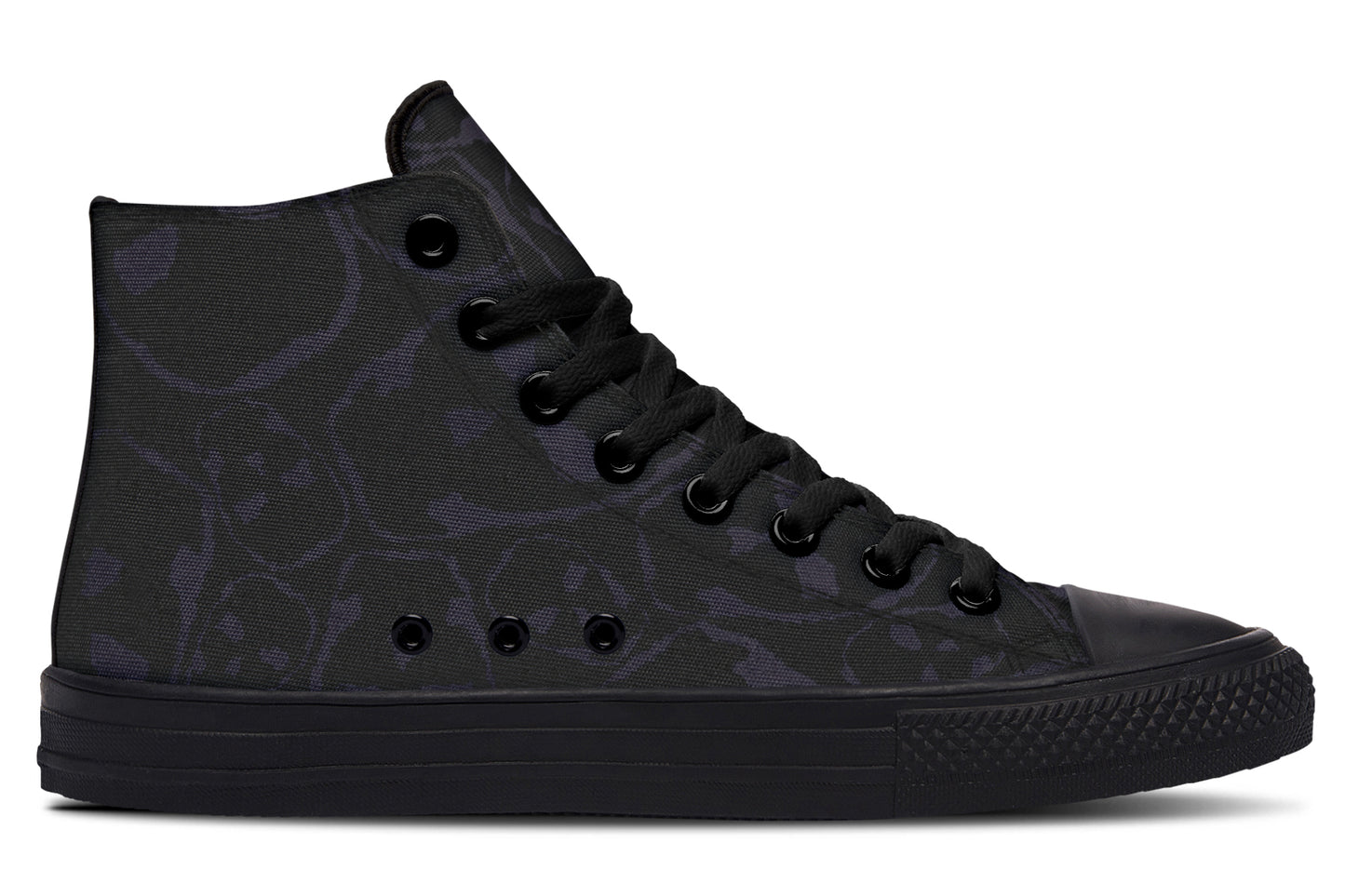 ANTIBrand – The Tumbling Skulls of Darkness High Tops – Black