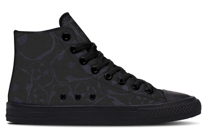 ANTIBrand – The Tumbling Skulls of Darkness High Tops – Black