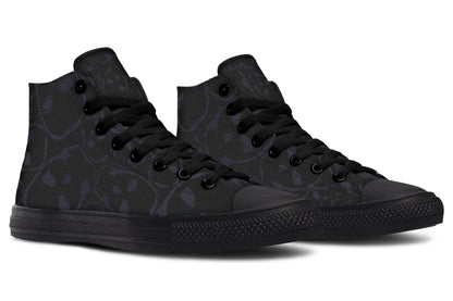 ANTIBrand – The Tumbling Skulls of Darkness High Tops – Black