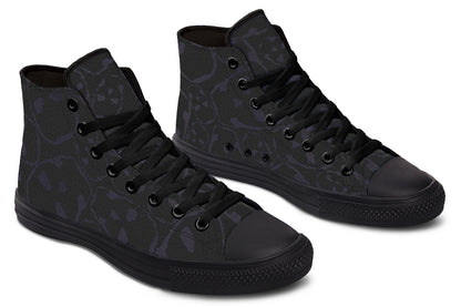 ANTIBrand – The Tumbling Skulls of Darkness High Tops – Black