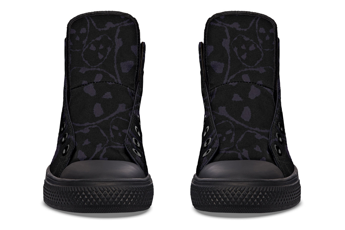 ANTIBrand – The Tumbling Skulls of Darkness High Tops – Black
