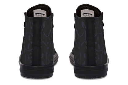 ANTIBrand – The Tumbling Skulls of Darkness High Tops – Black