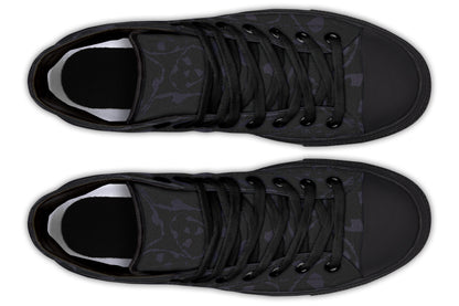ANTIBrand – The Tumbling Skulls of Darkness High Tops – Black