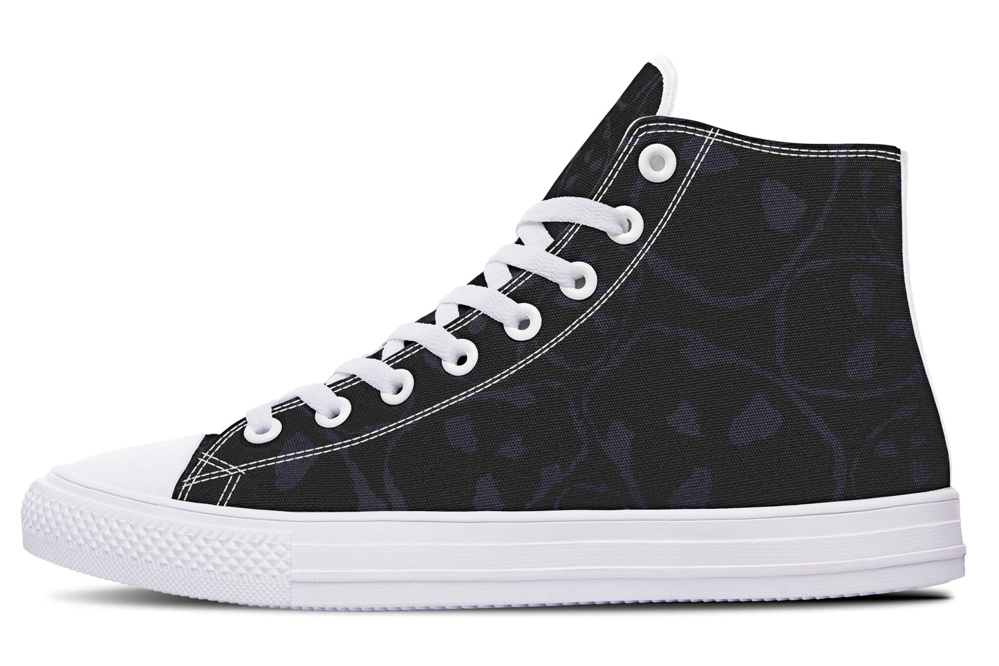ANTIBrand – The Tumbling Skulls of Darkness High Tops – Black