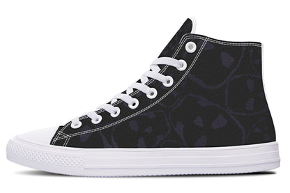 ANTIBrand – The Tumbling Skulls of Darkness High Tops – Black