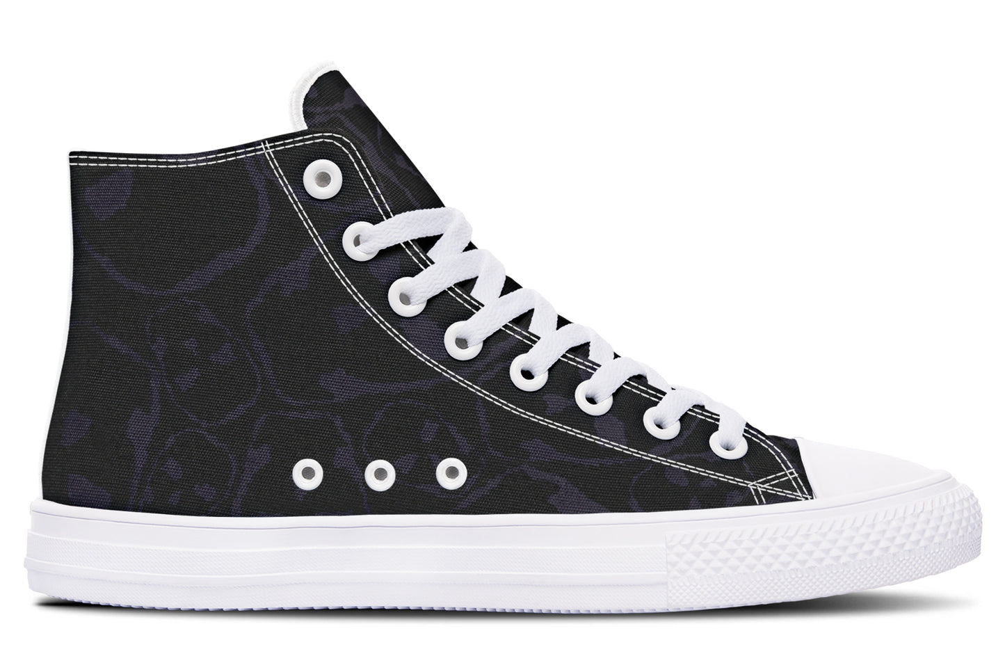 ANTIBrand – The Tumbling Skulls of Darkness High Tops – Black