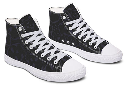 ANTIBrand – The Tumbling Skulls of Darkness High Tops – Black