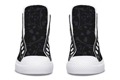 ANTIBrand – The Tumbling Skulls of Darkness High Tops – Black
